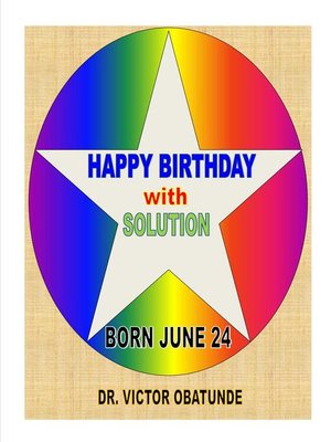 cover image of BORN JUNE 24